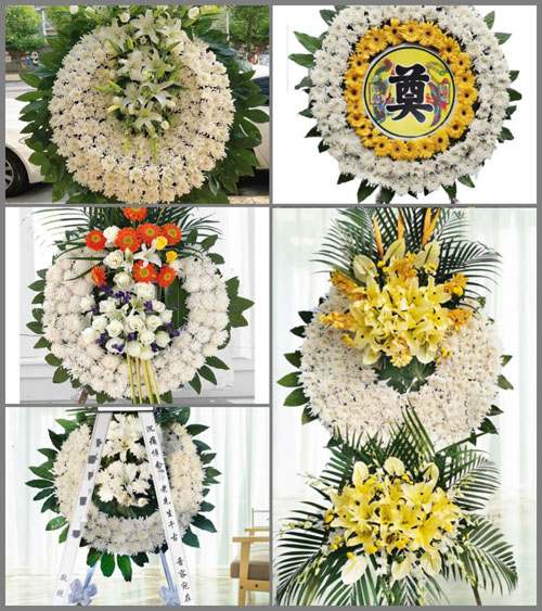 四川成都简阳市禾丰镇花圈速递